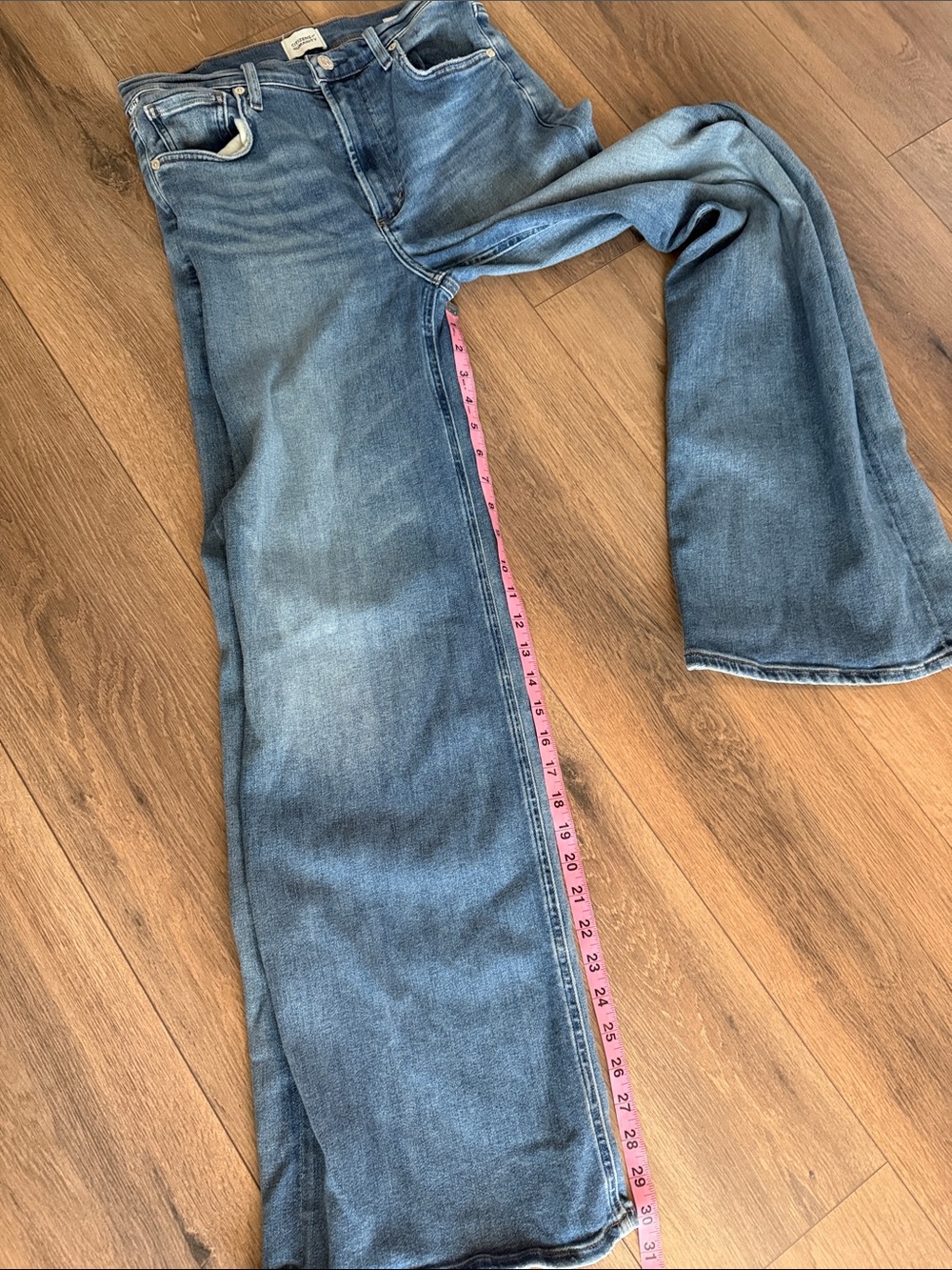 Citizens of Humanity Lyra Long High Rise Wide Leg Jeans- size 27 - Picture 7 of 10